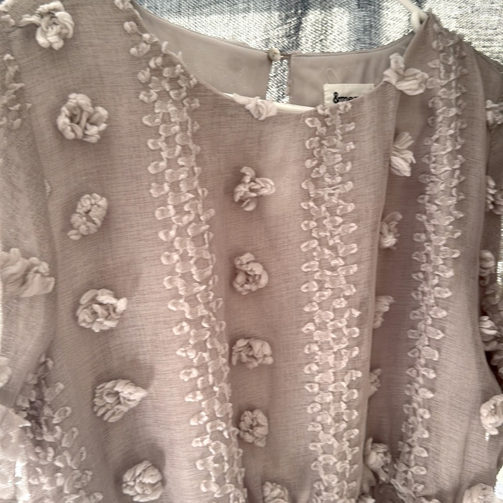 &MERCI (3 dimensional Swiss dot dress)